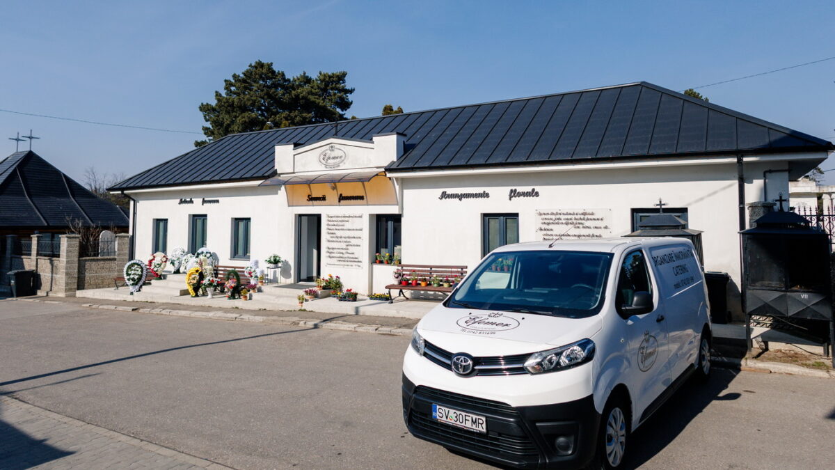 Cea mai nouă locaţie de servicii funerare în cimitirul Pacea din Suceava